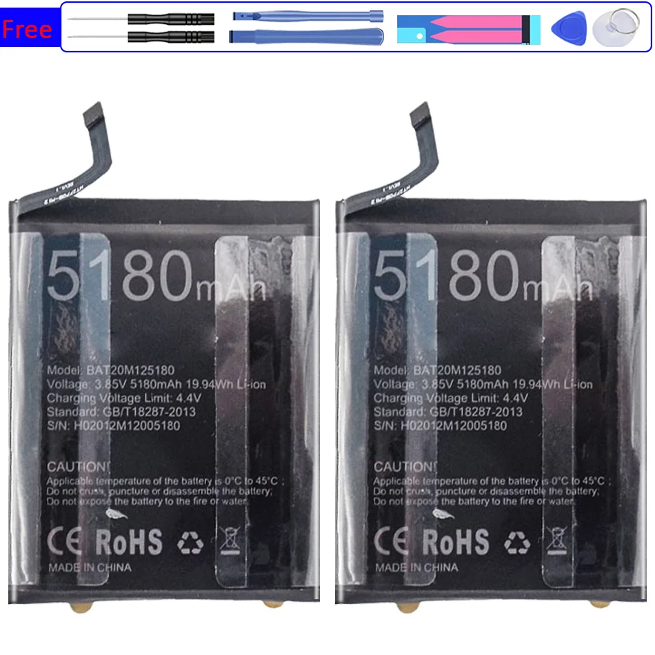 

Mobile Phone Battery BAT20M125180 5180mAh for DOOGEE S58pro S58 pro