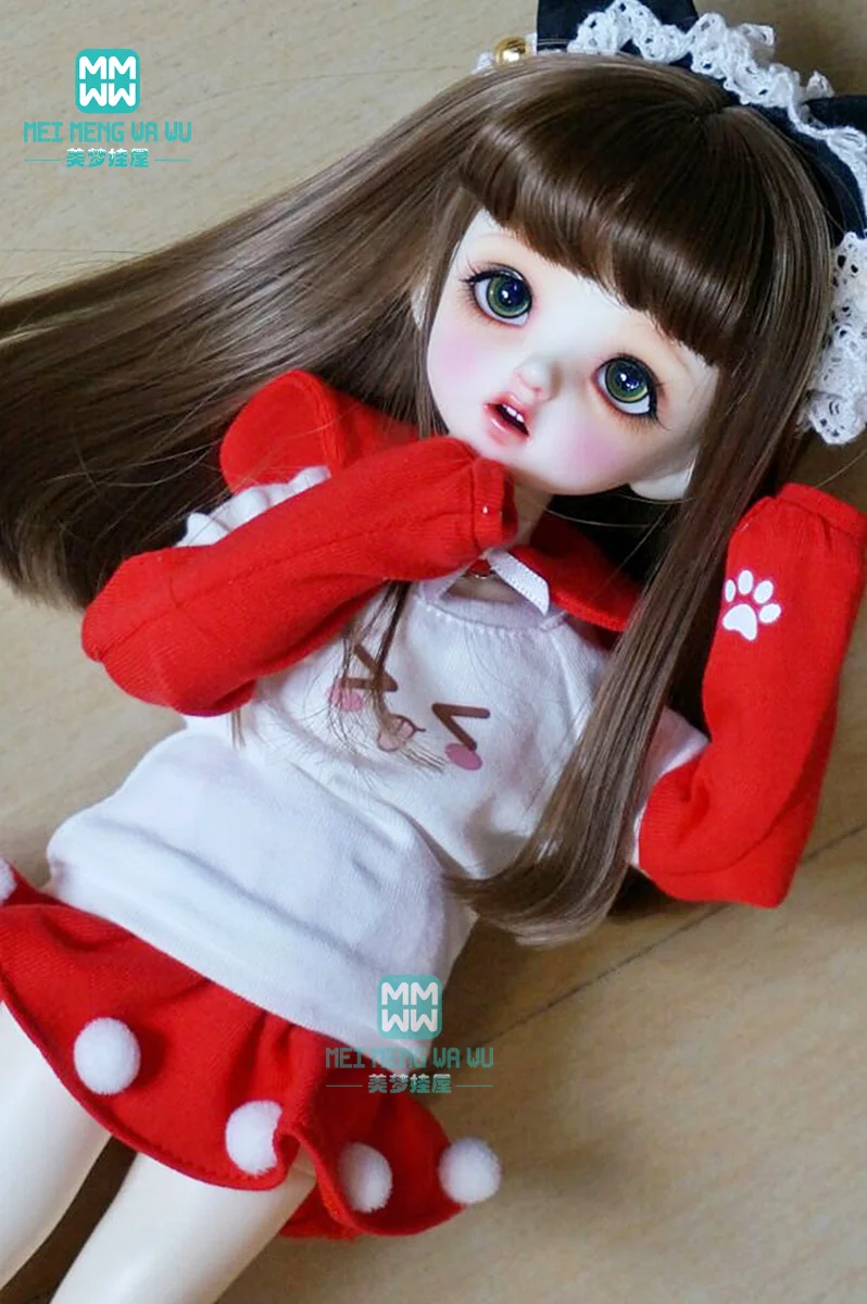 Ropa de mu&ntilde;eca adecuada para 27cm-28cm 1/6 BJD, accesorios para mu&ntilde;ecas, sudadera de ocio, juego de pelota-5