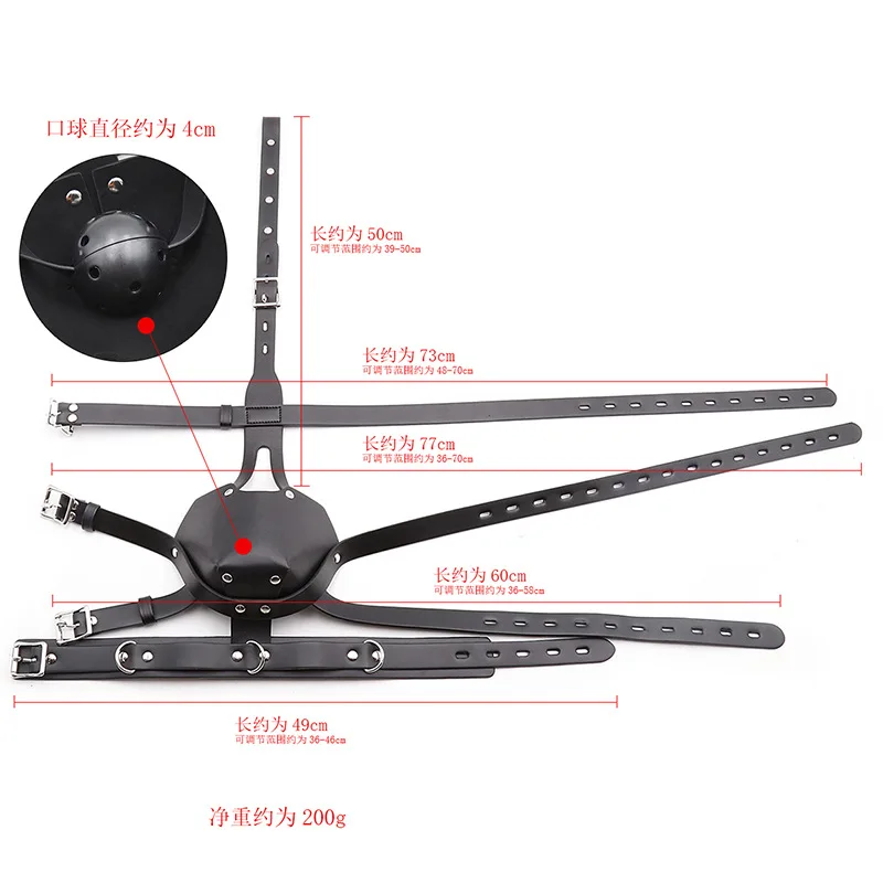 SM интимные товары кожа фетиш глава Обёрточная бумага удерживающие головной убор