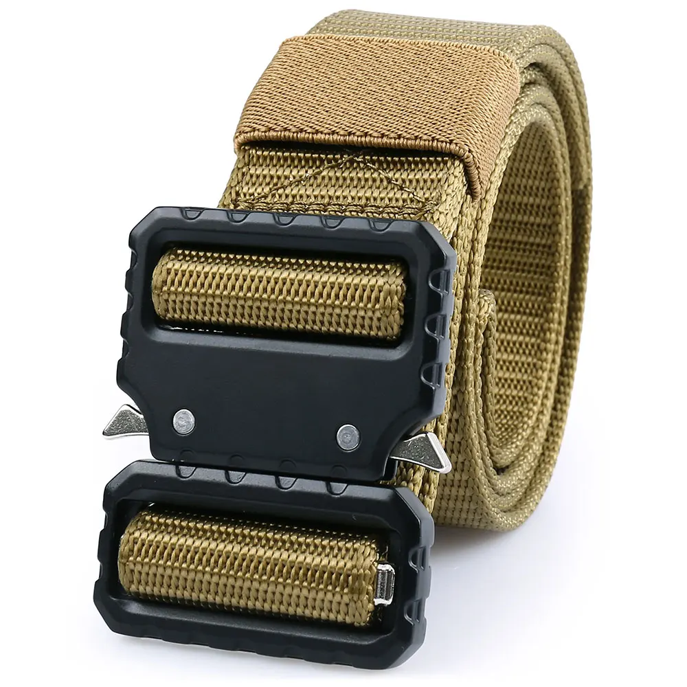 Belt-B6-38-Brown Открытый сверхмощный военный тактический ремень страйкбол полицейский БОЕВОЙ ОХОТНИЧИЙ мужской поясной ремень SWAT пояс снаряжение для мужчин t - Цвет: Belt-B6-38-Brown