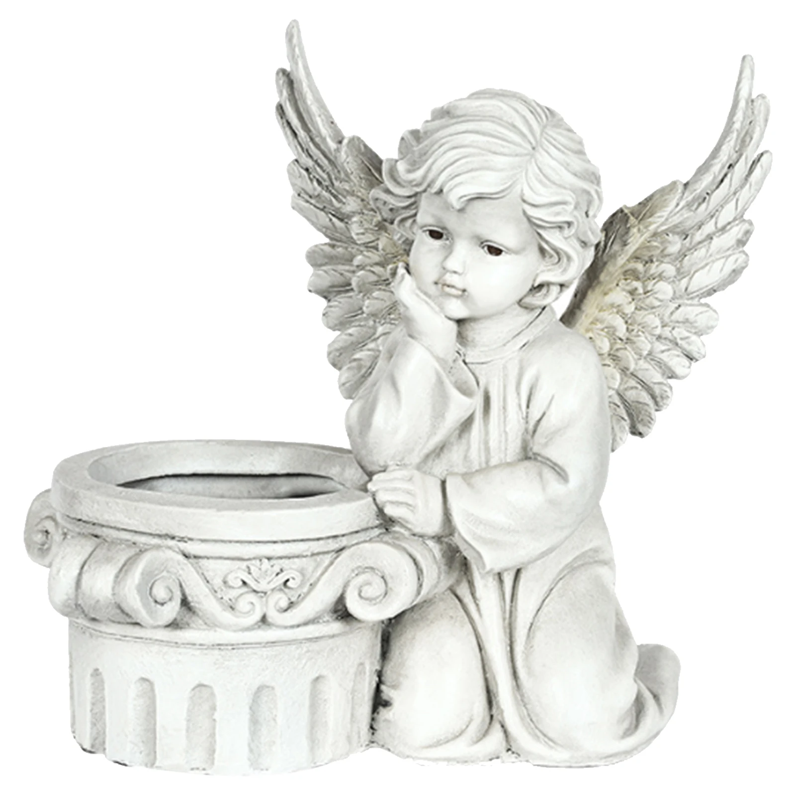 

Resin Vase Flower Pot Nordic Style Innovative Angel Flower Vase Basket Decor Holder For Home Office Garden Aesthetic Decoration
