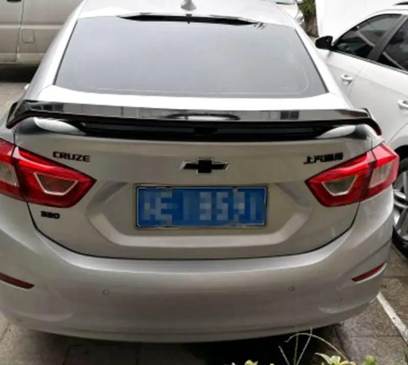 

High quality ABS Paint Car Rear Trunk Lip Spoiler Wing Fits For Chevrolet Cruze 2017 2018 2019