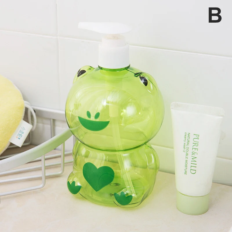 Детская пустая бутылка-помпа для шампуня в форме лягушки/утки 250 мл 1 шт. | Дом и сад