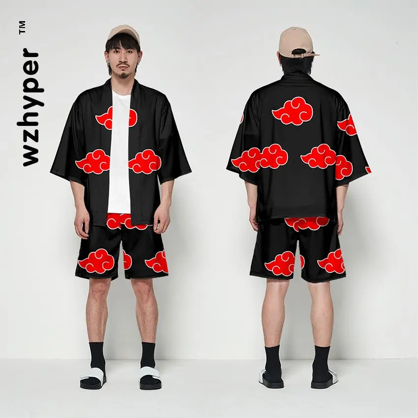 Костюм Наруто японский кардиган с 3d принтом и даосский халат китайский стиль