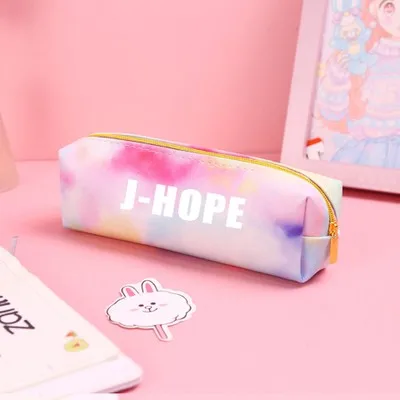 Оптовая продажа Kpop красочный пенал Bangtan Boys из искусственной кожи с принтом чехол
