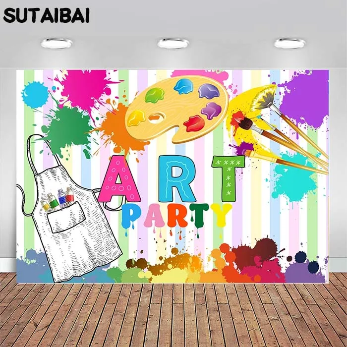 

Graffiti and Art Photo Party Spray Paint Background Vinyl Booth Props Children Birthday Photo Background Photo Studio Photo