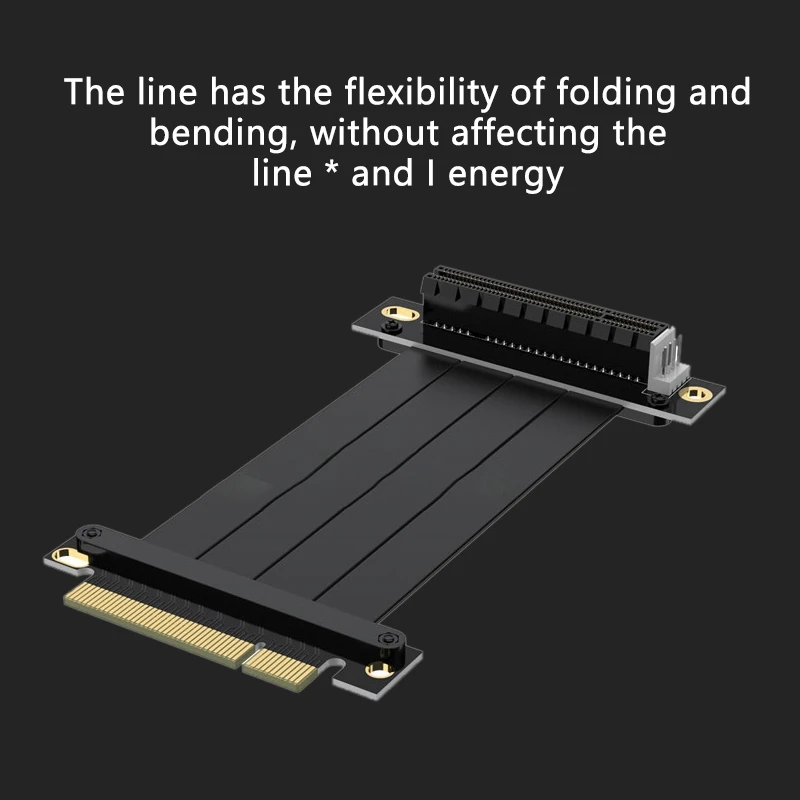 

Desktop PCI-E8X Extension Cable Is Compatible with Pcie 8X Network Card and Array Card (8X Right Turn, 90 Type)