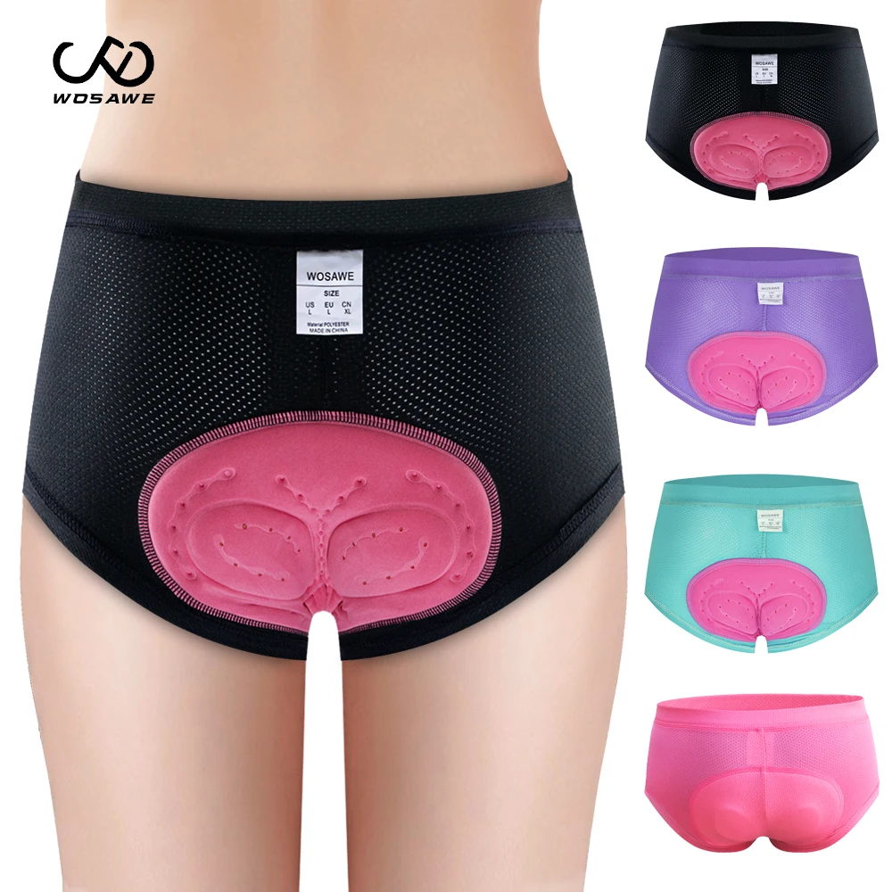 Нижнее белье WOSAWE женское шорты для велосипедистов MTB с дышащими вставками