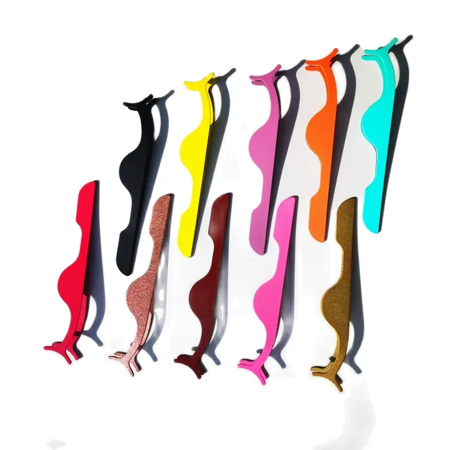 

False Eyelash Tweezers False Eyelashes Applicator Nipper Auxiliary Clamp Eyelash Extension Curler Makeup Forceps Tools