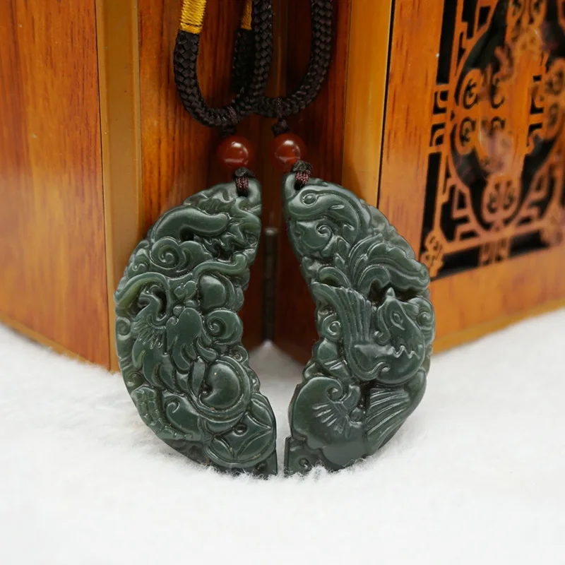 Ожерелье с подвеской в виде дракона и феникса ювелирное изделие хорошее Феникса |