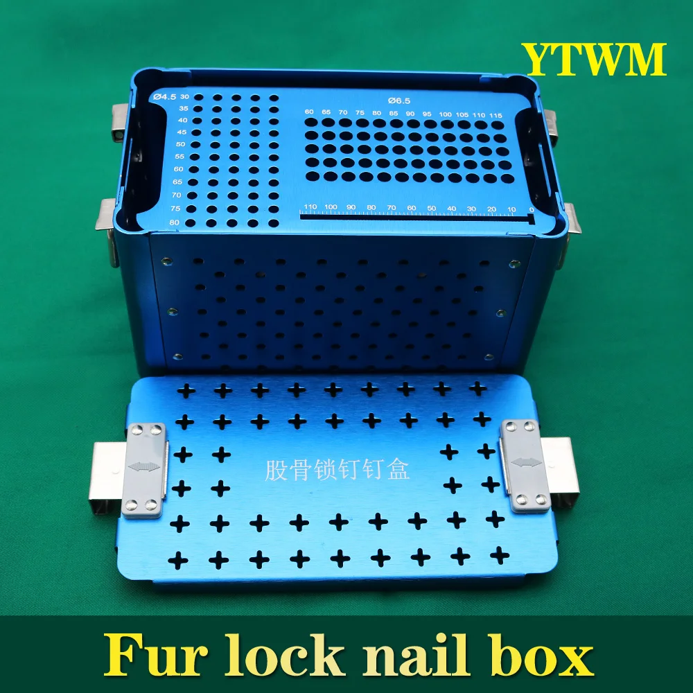 Aluminum alloy femur lock nail box disinfection box double design high temperature and high pressure disinfection