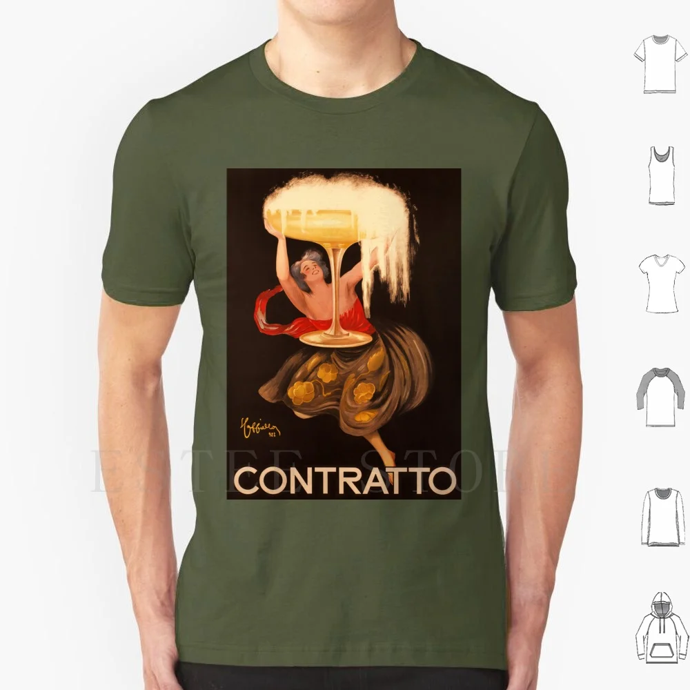 

Leonetto Cappiello-Contratto цвета шампанского, 1922, Постер в стиле арт-деко, Хлопковая мужская футболка с принтом «сделай сам» 1920, 1930, 1920S, художественное искусство