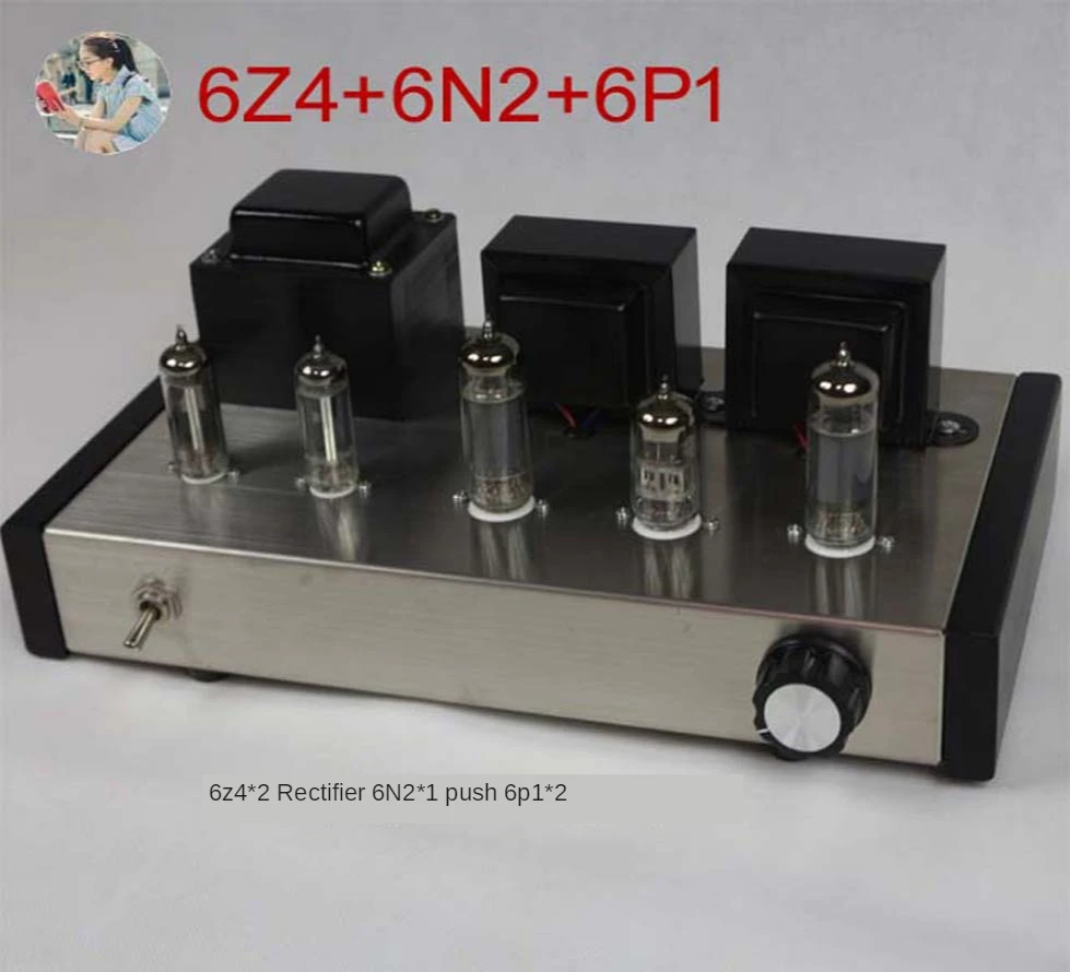 2021 Nobsound домашние аудио трубчатые усилители DIY Kit 6Z4 + 6N2 6P1 корпус из нержавеющей