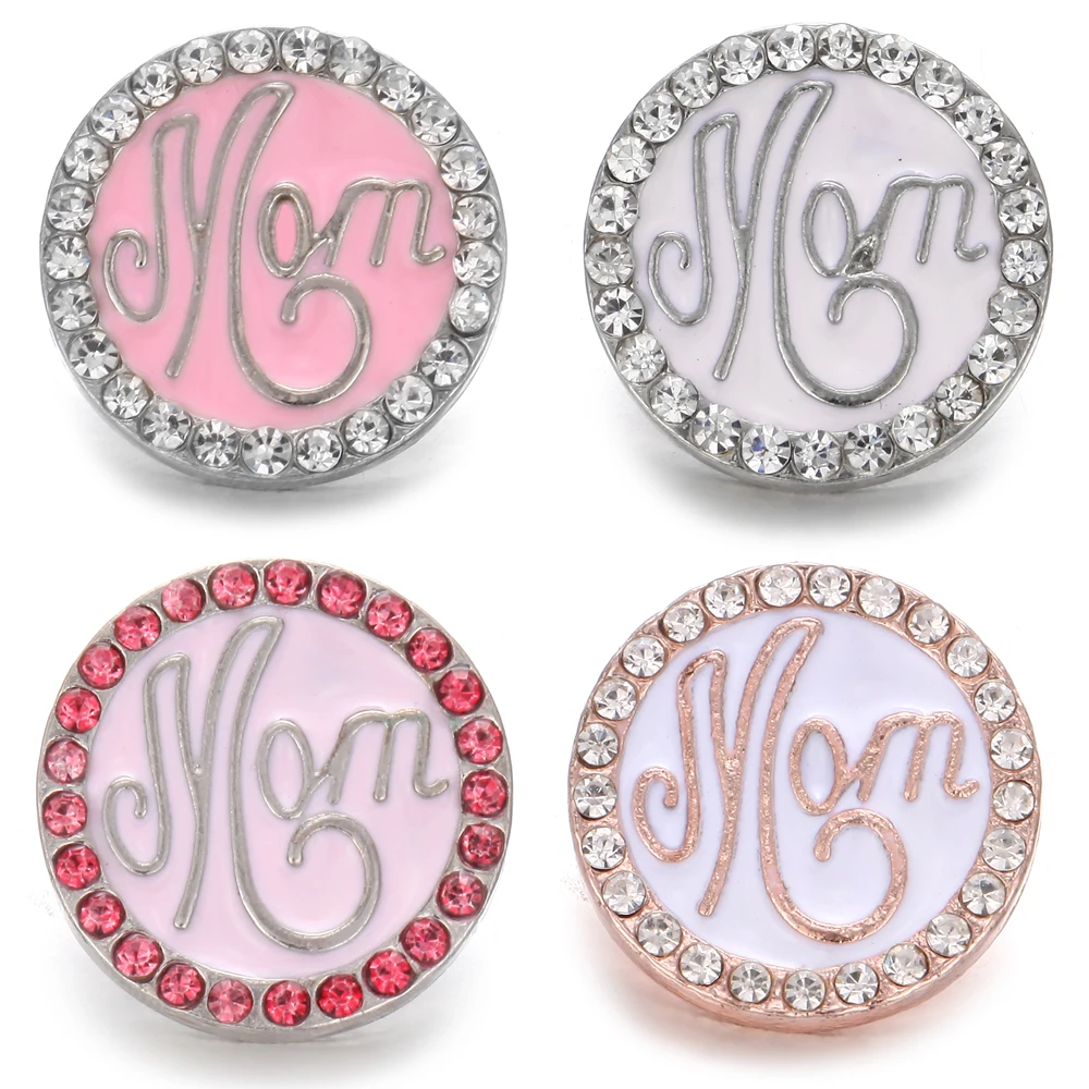 6 шт./лот новые ювелирные изделия с кнопками для мам розовое золото серебристый