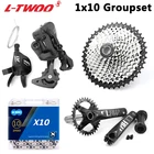 10-скоростной переключатель передач для горного велосипеда, переключатель передач LTWOO + RD + KMC X10, цепь + кассета 3640424650T + кривошипная звездочка
