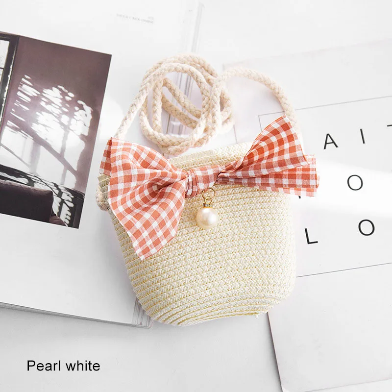 Мини сумка для маленьких девочек ручная работа винтажная Плетеная соломенная на