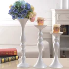 Металлическая ваза для цветов, декоративная ваза серебряногозолотого цвета с ножкой, красивая