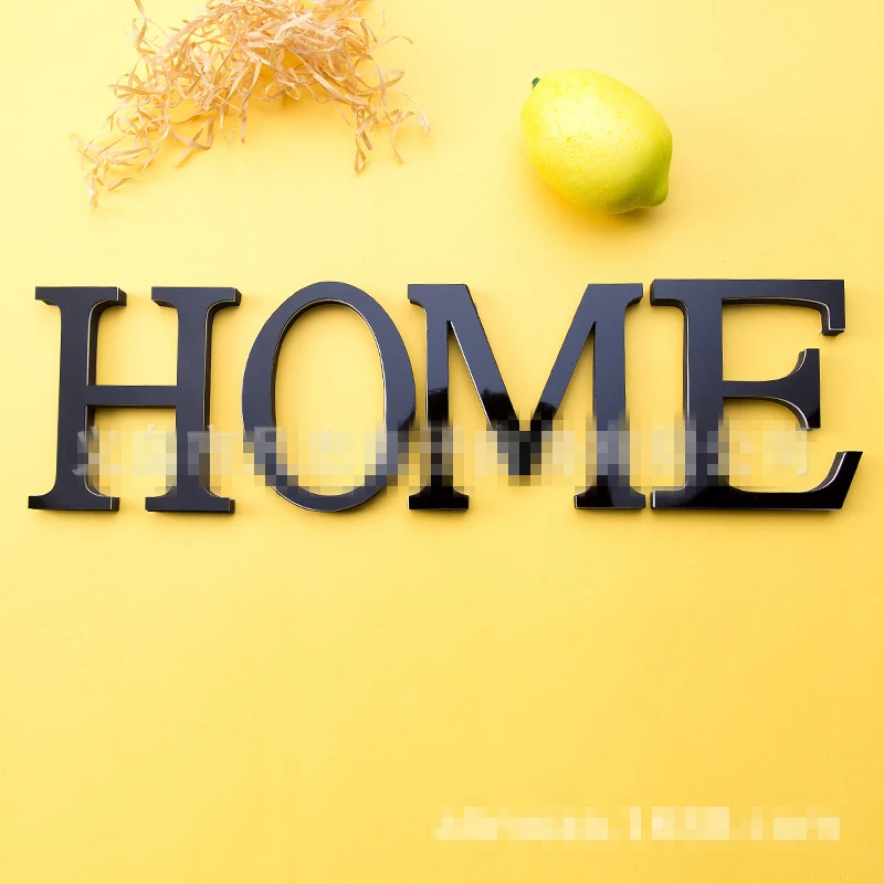 Популярная стильная акриловая зеркальная Настенная Наклейка черного цвета с