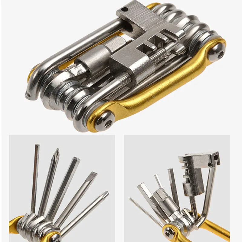 

11 in 1 Multi Function Bicycle Tool Kit Set Bike Cycling Spanner Wrench Repair TSH Shop