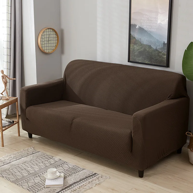 Soild Color Waterproof Slipcovers Elastic Stretch L Shape Sectional Couch Cover Single/Double/Three Sofa Covers for Living Room | Дом и сад