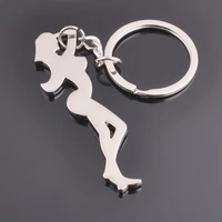 creative zinc alloy keychain glossy sexy beauty motorcycle car key ring men and women small bag pendant 2021 new gift