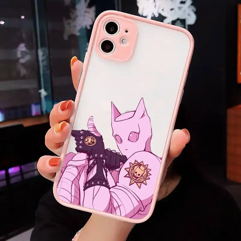 

JOJOS BIZARRE ADVENTURE OVER HEAVEN Phone Cases matte transparent For iphone 7 8 11 12 plus mini x xs xr pro max cover