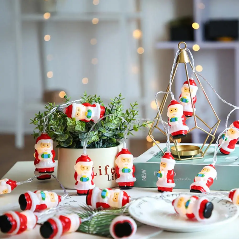 

20LED 2m Santa Claus String Christmas Decoration Super Bright Festival Wedding Party Romantic Decorative Outdoor Garden