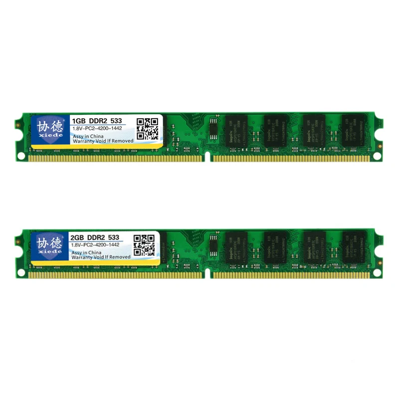 

Модуль оперативной памяти для настольного компьютера Xiede Ddr2 533 Pc2-4200 240Pin Dimm 533Mhz для/Amd