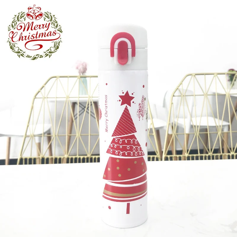 Новый 380 мл Уникальный Творческий Рождественский узор с вакуумной изоляцией