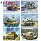 Huacan Танк Алмазная Картина Новое поступление мозаика вышивка крестиком Военная Вышивка война ручной работы подарок домашний декор