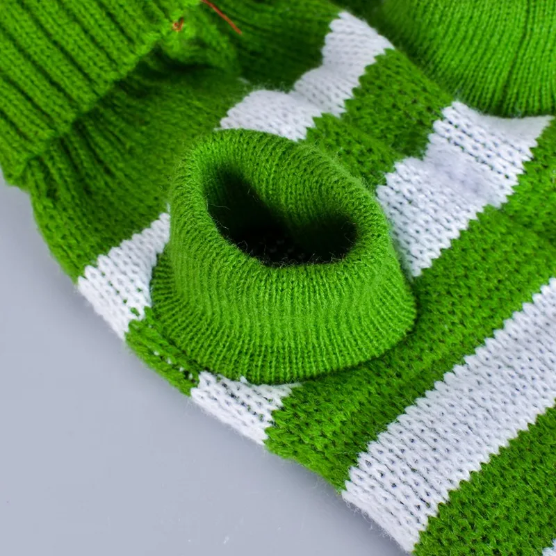 Классический полосатый свитер для домашних животных теплая одежда собак на