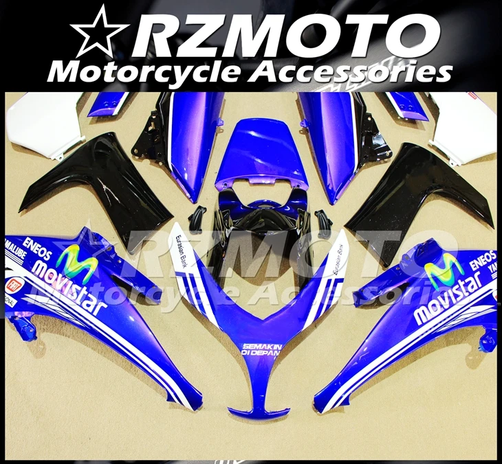 

New ABS Motorcycle Fairing Kits Fit For Yamaha TMAX500 2008 2009 2010 2011 T-MAX500 Bodywork set Custom Blue Movistar