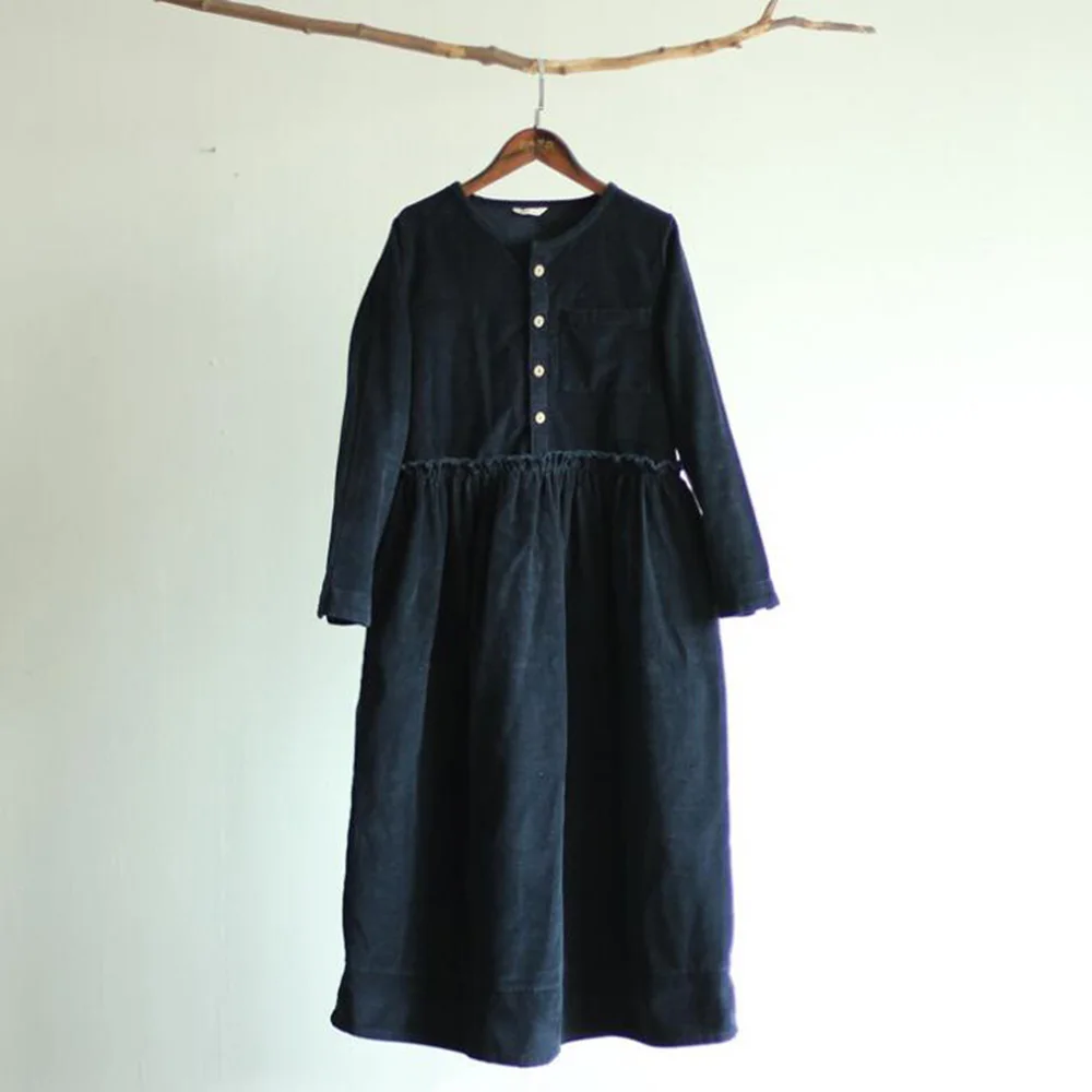 Женское вельветовое платье Runback повседневное облегающее винтажное с длинным