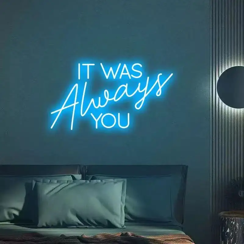 Неоновая вывеска It was Always You дешевая декоративная неоновая с - Цена: 8275.16