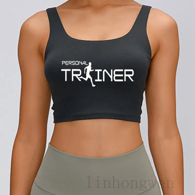 

Personal Trainer Fitness Tank Top Graphic Leisure Summer Breathable S-XXL Sexy Customized Crop Top Vest