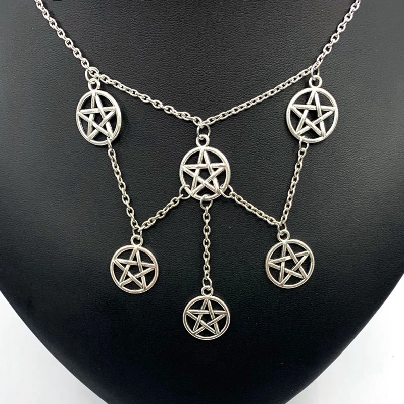 1 шт. религиозная пятиконечная звезда сплав кулон ожерелье волшебника языческое