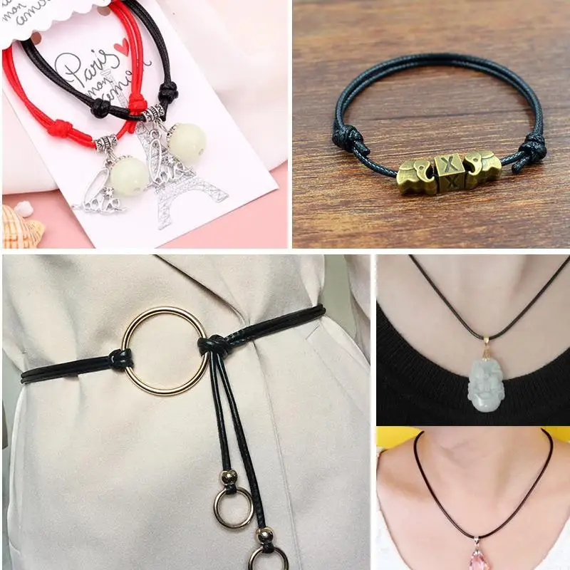 Новинка 1 0 мм 10 метров вощеный шнур вощеная нить веревка браслет Ожерелье Веревка