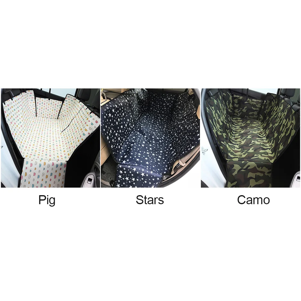 

For Car Dog Seat Cover Backseat Pet Carrier Fixed Waterproof Oxford Fabric Interior Accessory Hammock Cushion Middle Mat
