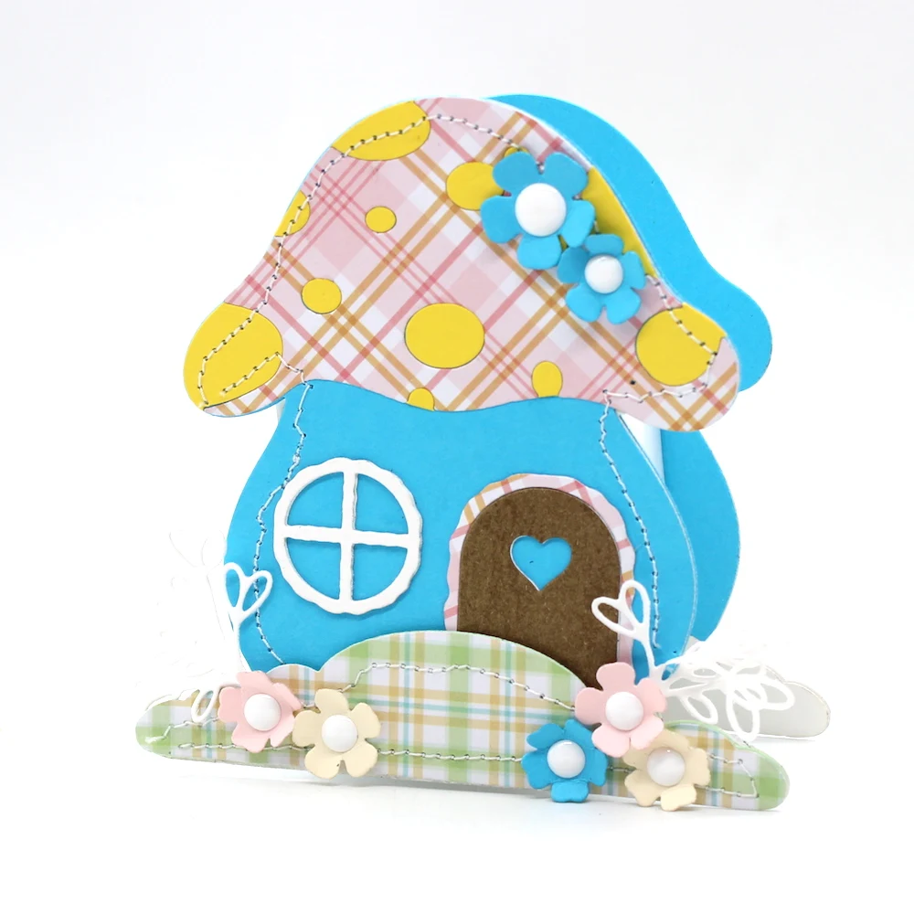 Металлические пресс формы KSCRAFT в виде грибов для скрапбукинга сделай