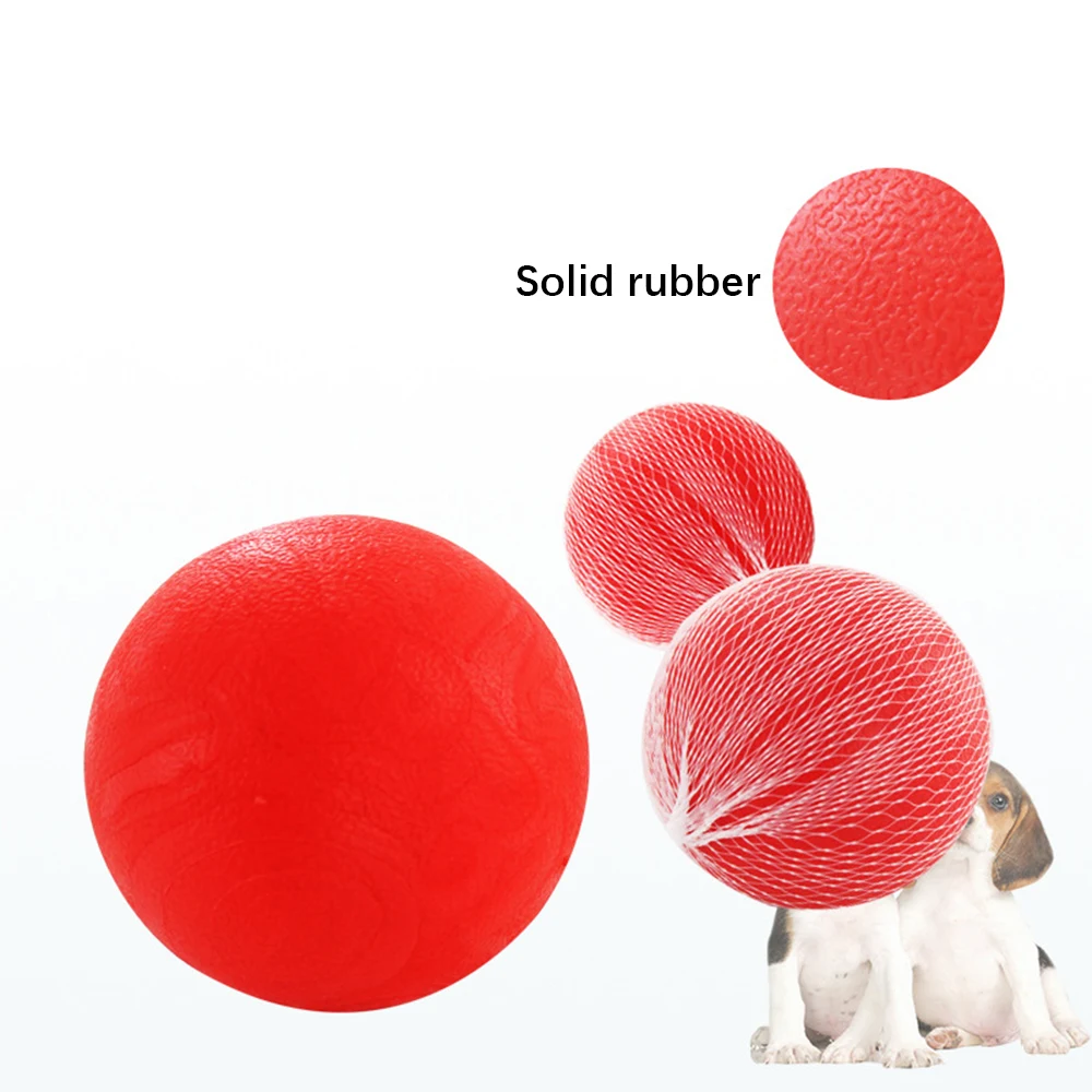 

Rubber Dog Balls Play Shoot Tough Rubber Ball Chew Toy Solid Hard