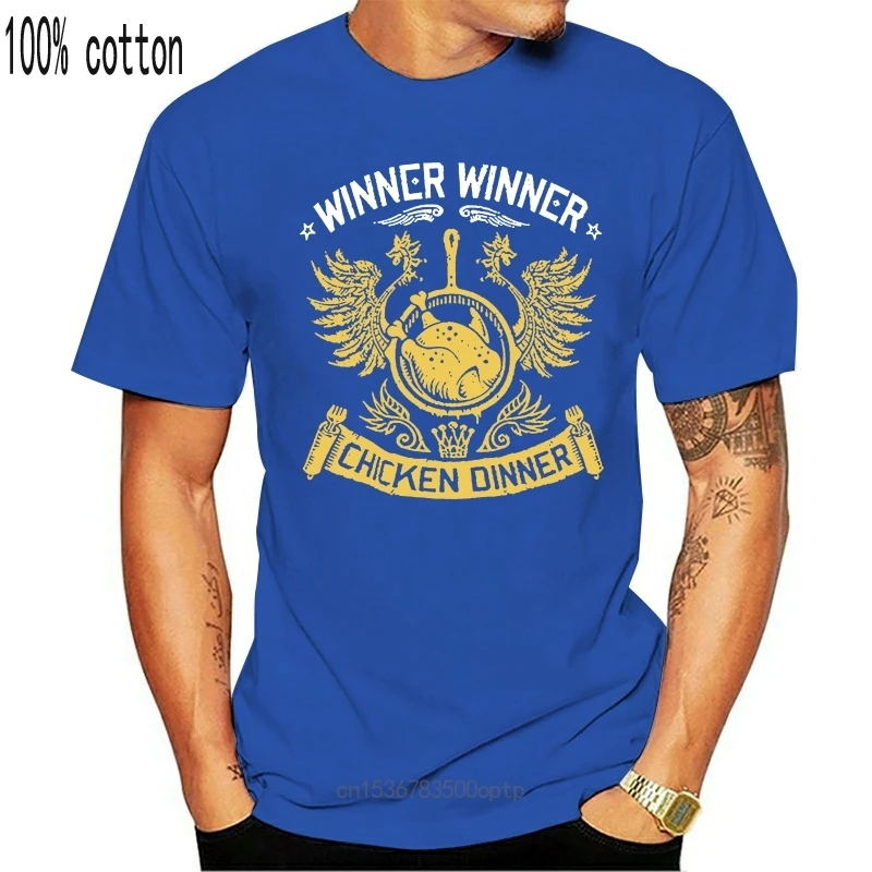 

New Playerunknowns Battlegrounds T-shirt PUBG Winner Winner Chicken Dinner Tee 100% cotton tee shirt tops wholesale tee
