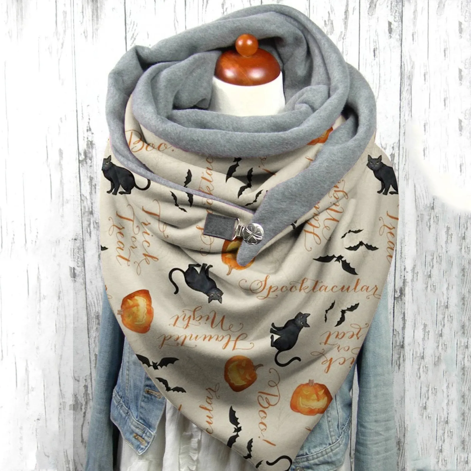 

1pc Winter Warm Women Fashion Cute Cat Printing Neckerchief Scarf Hijabs Retro Female Multi-purpose Luxury Shawl Шарф Женский