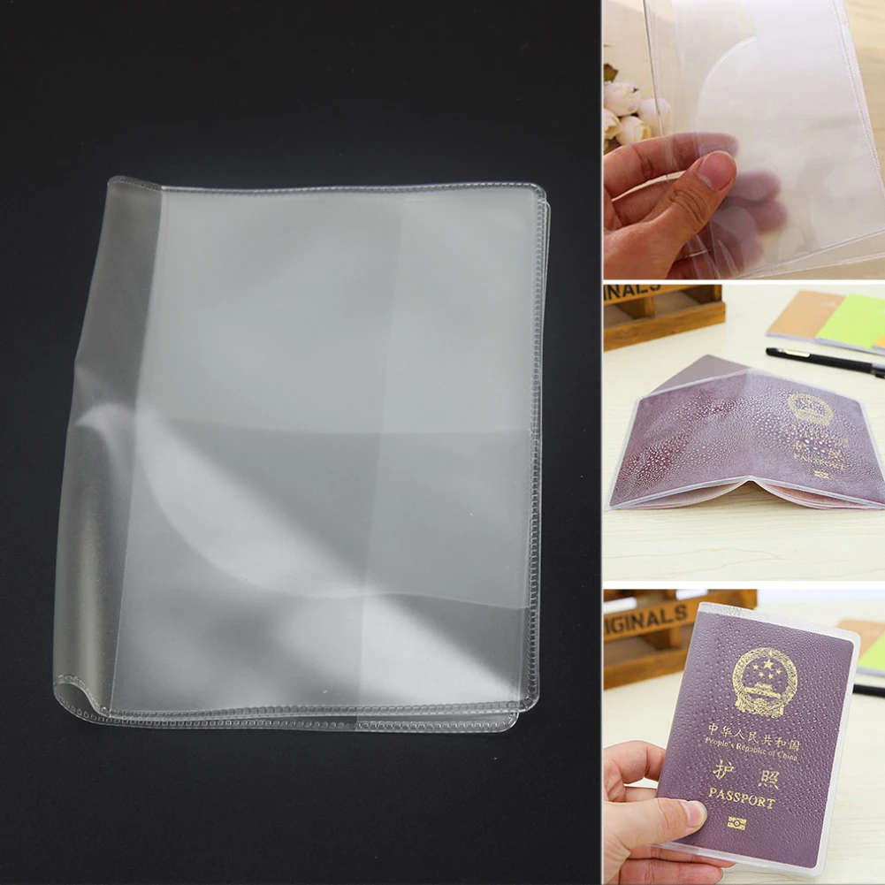 Размер 13 5*19 см пвх прозрачная тусклая польская обложка для паспорта карта ID чехол