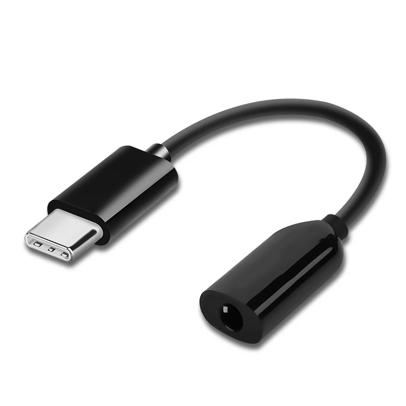 Xiaomi Type C до 3 5 ММ Наушники Кабель адаптер Черный Акула MI 8 6 SE A2 MIX 2/2S USB Мужской с