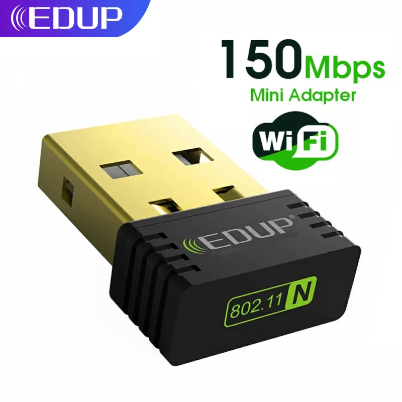 Wi Fi адаптер EDUP компактный с поддержкой 150 Мбит/с 2 4 ГГц 802.11a/G/n|Сетевые карты| |