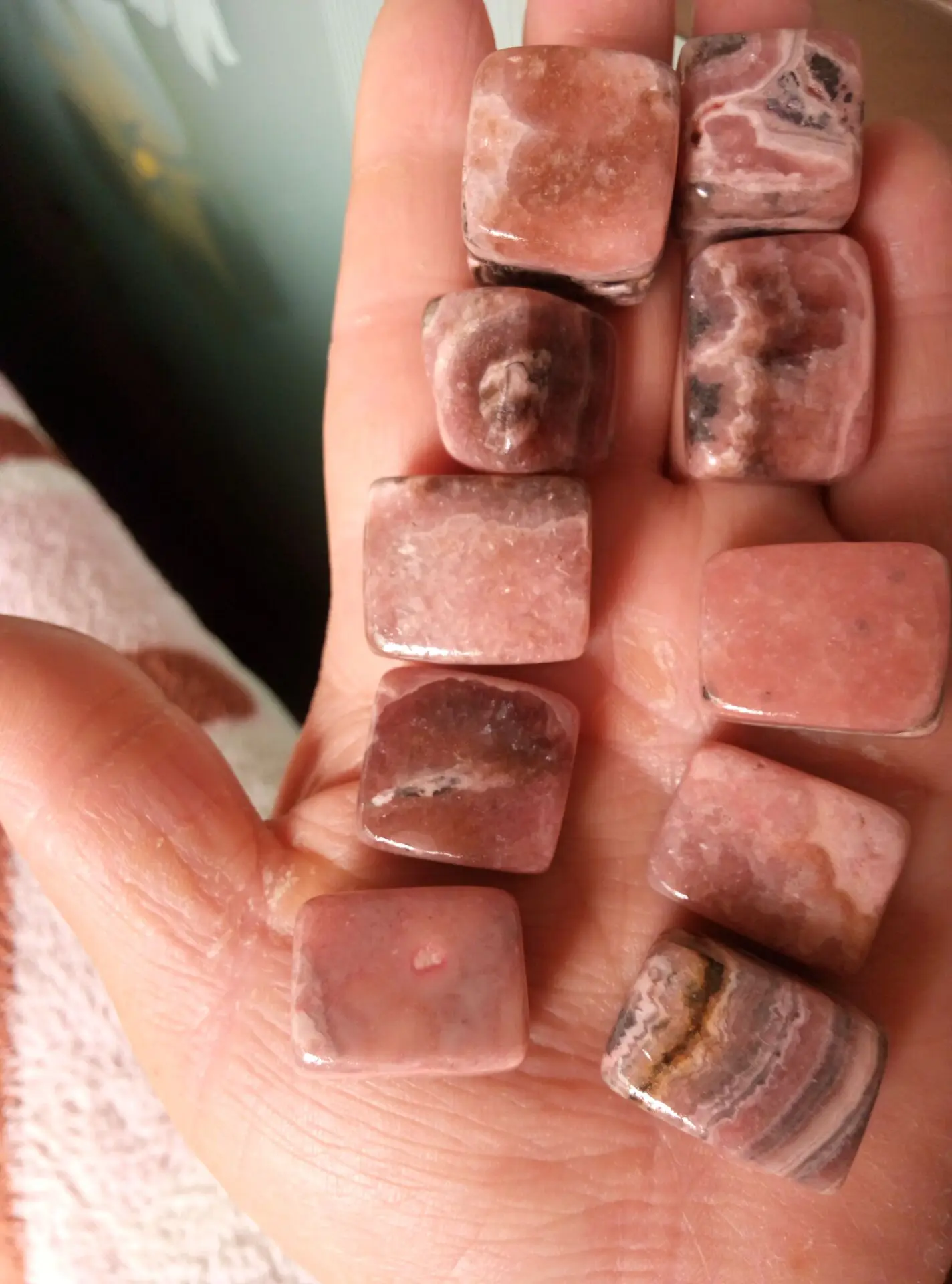 Натуральный обрушенный шероховатый Кристалл Родохрозит образец 200ct