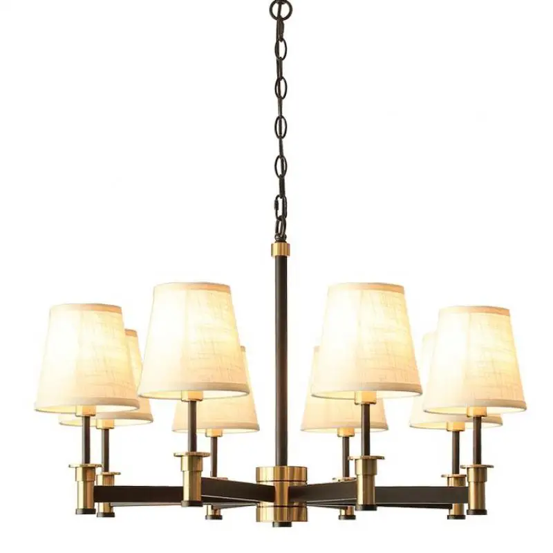 Люстра из кованого железа в латиноамериканском стиле для гостиной столовой