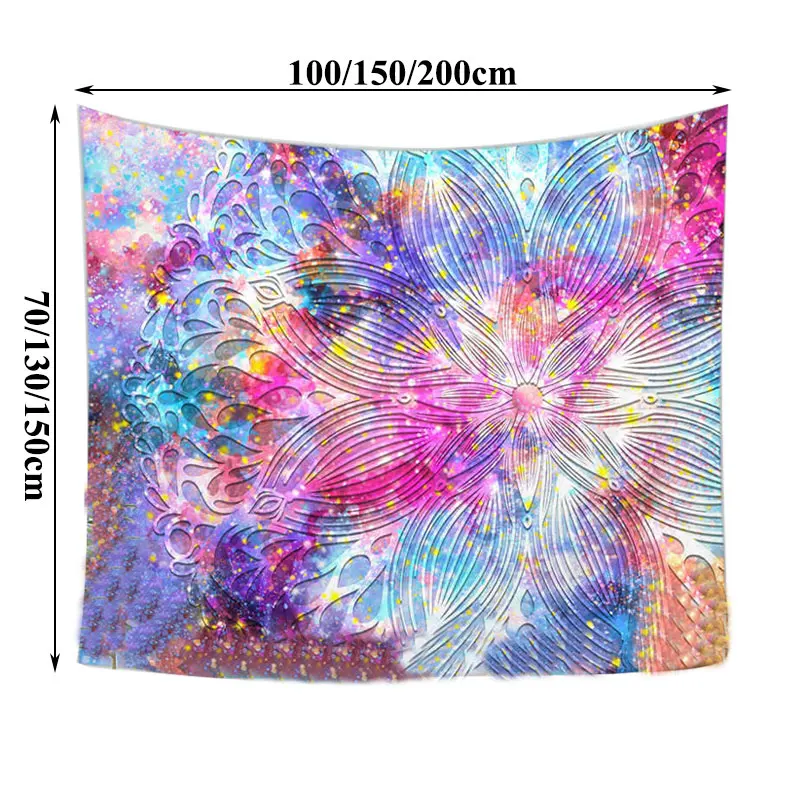 

Indian Mandala Big Tapestry Wall Hanging Sandy Beach Throw Rug Blanket Camping Travel Mattress Bohemian Sleeping Pad Tapestries