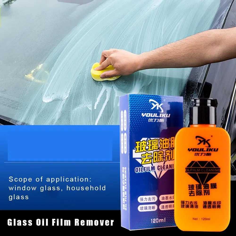 

120ML Car Window Cleaning Windshield Glass Oil Film Remover Cleaning Agent Car Maintenance Tool Accessories