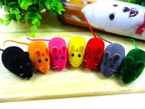 

Funny False Mouse Rat Pet Cat Dog Puppy Squeaky Squeaker Paly Sound Chew Toy Hot Sale